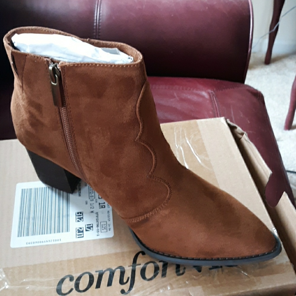 Suede Booties